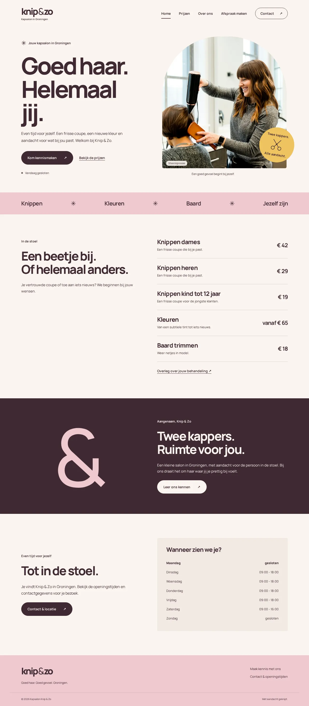 Home, de nieuwe site (desktop)