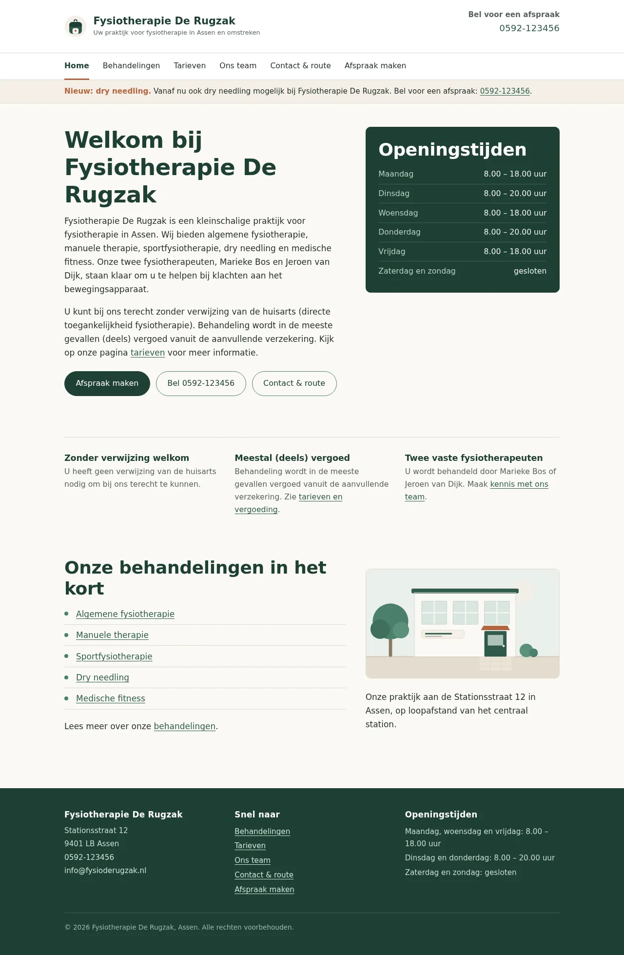 Home, de nieuwe site (desktop)