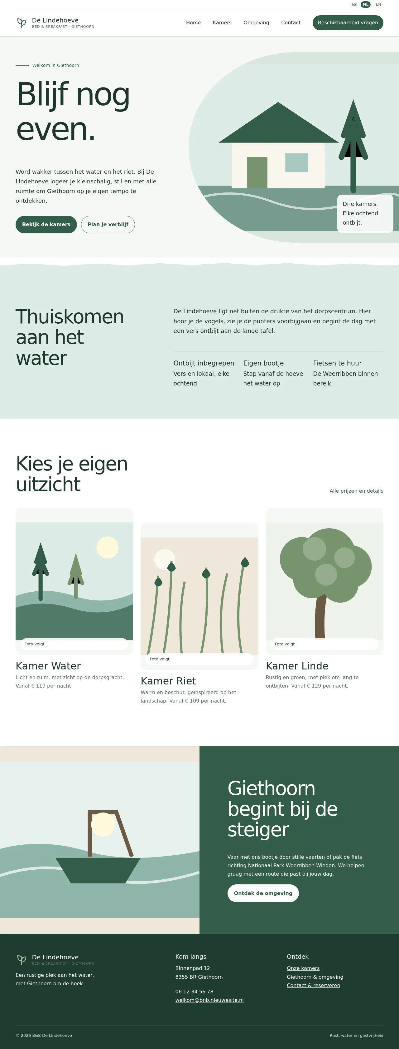 Home, the new site (desktop)